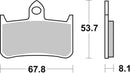 Honda Cb 900 Hornet [BREMBO] - Competition Carbon Keramiske bremseklodser - 07HO28RC-1