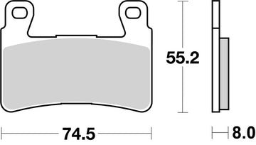 Honda Vtr 1000 [BREMBO] - Competition Carbon Keramiske bremseklodser - 07HO45RC