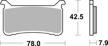 Honda Cbr 600 [BREMBO] - Competition Carbon Keramiske bremseklodser - 07HO63RC