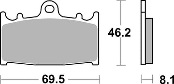 Kawasaki Vn 1700 [BREMBO] - Competition Carbon Keramiske bremseklodser - 07KA13RC