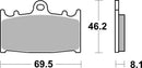 Suzuki Gsf 1250 [BREMBO] - Competition Carbon Keramiske bremseklodser - 07KA13RC