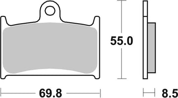 Triumph Daytona 1200 [BREMBO] - Competition Carbon Keramiske bremseklodser - 07SU14RC