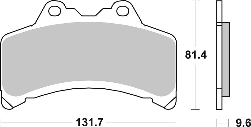 Yamaha Gts [BREMBO] - Street Carbon keramiske bremseklodser - 07YA3108