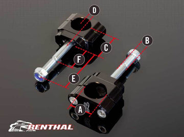 Yamaha Yz 450 [RENTHAL] - 36Tech styrbeslag Ø36mm offset +5mm Fatbar®36