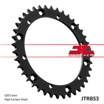 Yamaha TT 600 R [JT Sprockets] - Standard stålpinion bagpå