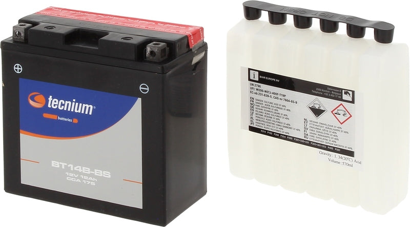 Yamaha Xvs 1100 [TECNIUM] - Vedligeholdelsesfrit batteri med syrepakke - BT14B-BS