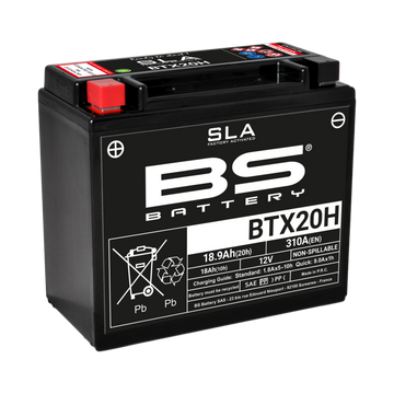 Harley Davidson Flstc [BS BATTERI] - SLA vedligeholdelsesfri batterifabrik aktiveret - BTX20H - 0