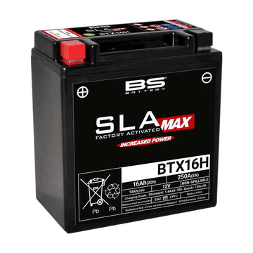 Triumph Tiger 800 [BS-BATTERI] - SLA Max vedligeholdelsesfri batterifabriksaktiveret - BTX16H