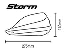Triumph Trident 660 [BARKBUSTERS] - Storm Hanguads Sæt Single Point Clamp Mount Styrende Ø22mm Sort