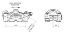 Ktm Super Duke 1290 [BREMBO] - M50 forreste venstre bremsekaliber titanium Ø30mm