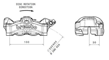 Honda Cb 1000 [BREMBO] - Stylema bremsekaliber højre venstre sort - 0