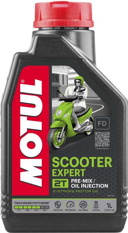 Motorolie 2t til scooter, 1 liter [Motul]