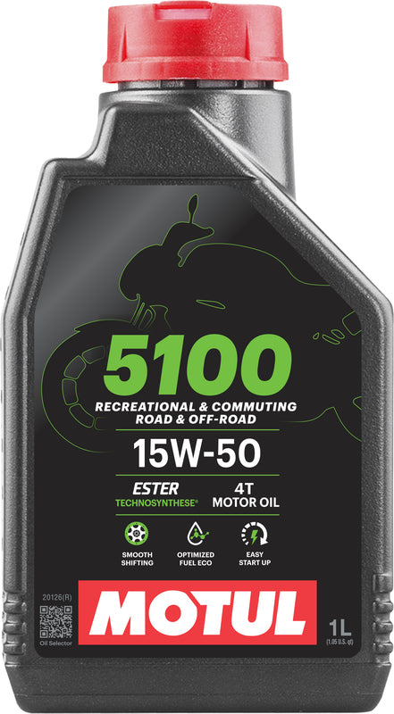 Motorolie 15W50 4t 1 liter til motorcykler [Motul]