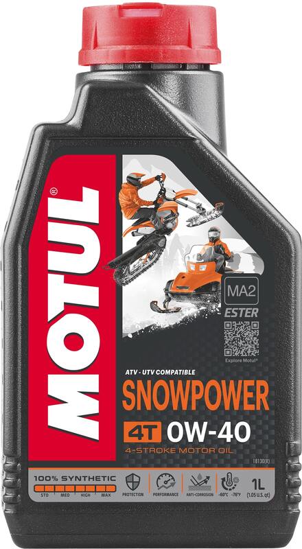 Motorolie 0W40 4T til snescootere 1L [MOTUL]