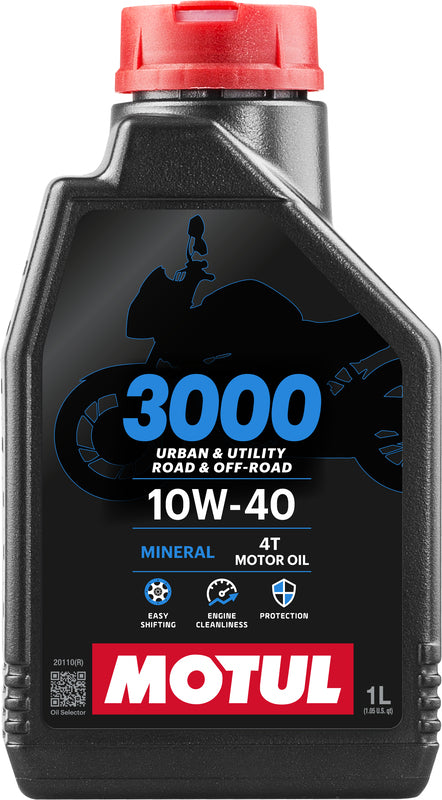 Motorolie 10W40 4T 1 liter til motorcykler [Motul]