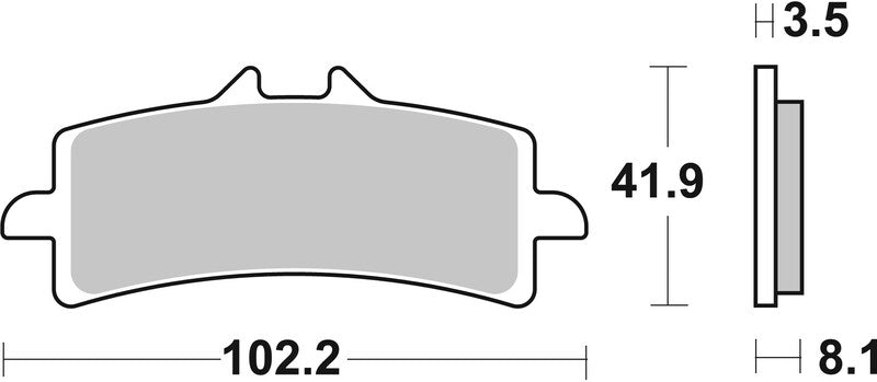 Triumph Tiger 850 [BREMBO] - Bremseklodser TYPE 07BB37 SR Sinter - Sport