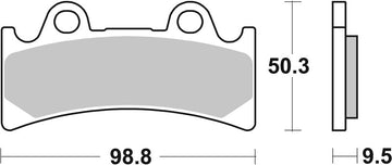 Yamaha Yzf 750 [BREMBO] - Bremseklodser TYPE 07YA32 SR Sinter - Sport