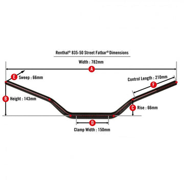 Bmw F 850 Gs Adventure [RENTHAL] - 835 Street Fatbar - 0