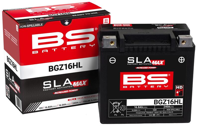 Harley Davidson Flhri [BS BATTERY] - SLA vedligeholdelsesfri batterifabrik aktiveret - BGZ16HL