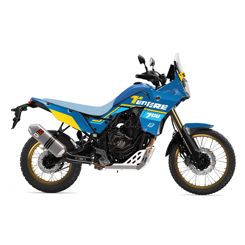 Yamaha Ténéré 700 Rally [BLACKBIRD] - Rally Ride Graphics Kit – Blå