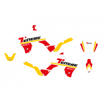 Yamaha Tenere 700 World Raid [BLACKBIRD] - Rally Ride Graphics Kit – Rød
