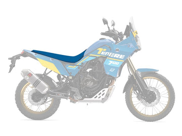 Yamaha Tenere 700 World Raid [BLACKBIRD] - Rally Ride sædebetræk - Sort/Blå - 2 stk.