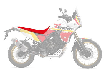 Yamaha Tenere 700 World Raid [BLACKBIRD] - Rally Ride sædebetræk - Sort/Rød