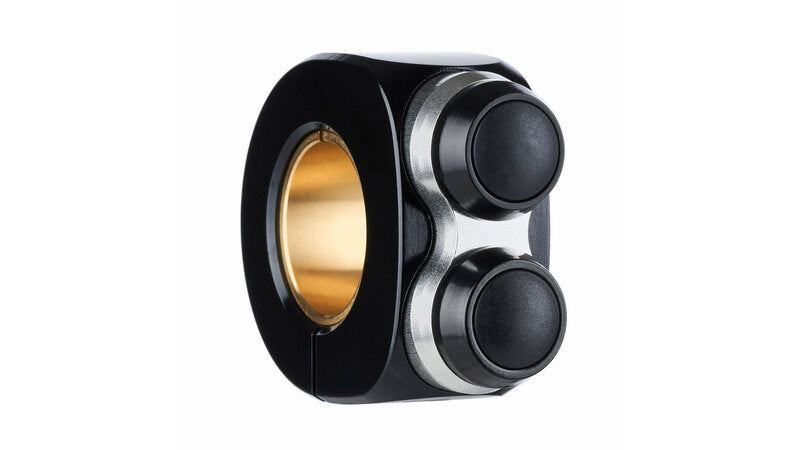 Motorcykelknapper Mo.Switch Basic, 2 Button Black/Silver [Motogadget]