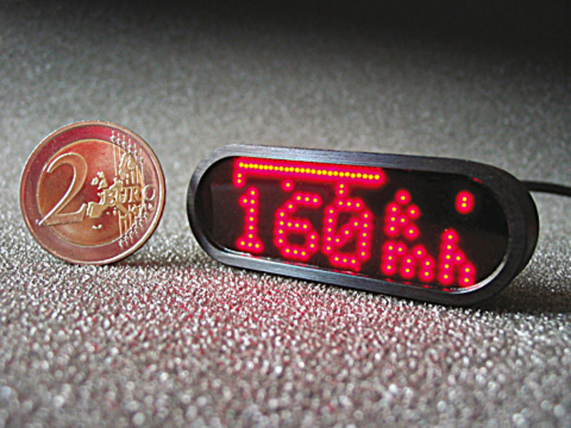Motorcykel Digital Tachometer Motoscope Mini Schwarz [Motogadget]