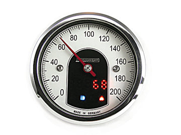 Analogt Tacho Motoscope Tiny, poleret til motorcykler [Motogadget]