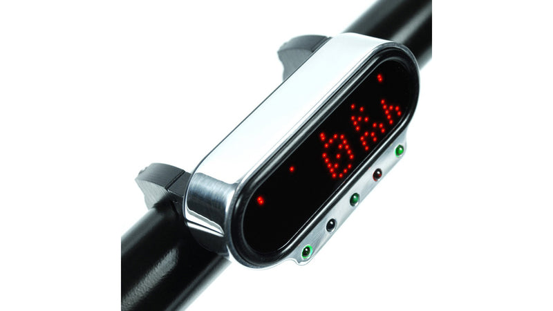 Motorcykelkombination instrumentholder med LED, sølv [Motogadget]