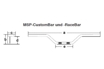 Harley Davidson Fxsb [FEHLING] - Custom Bar Høj 850 mm Krom - 0