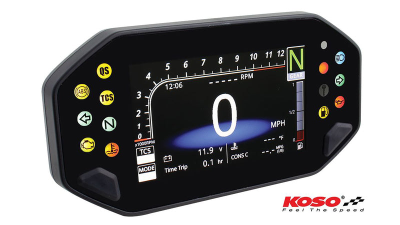 Yamaha Xsr 900 [KOSO] - Digitalt multifunktionscockpit RX-4 til MT-07/09, XSR 700/900