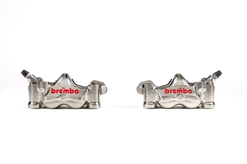 Ducati Hypermotard 1100 [BREMBO RACING] - Par GP4RX - 1 mm bremsekalipre (CNC-bearbejdet - forkromet) (med klodser)