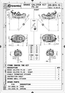 Suzuki Gsx 1300 [BREMBO RACING] - Par GP4RX - 18 mm bremsekalipre (CNC-bearbejdet - forkromet) (med klodser)