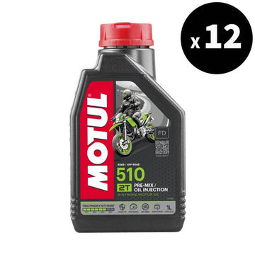 510 2T Motorolie 1L, 12 Pack [Motul]