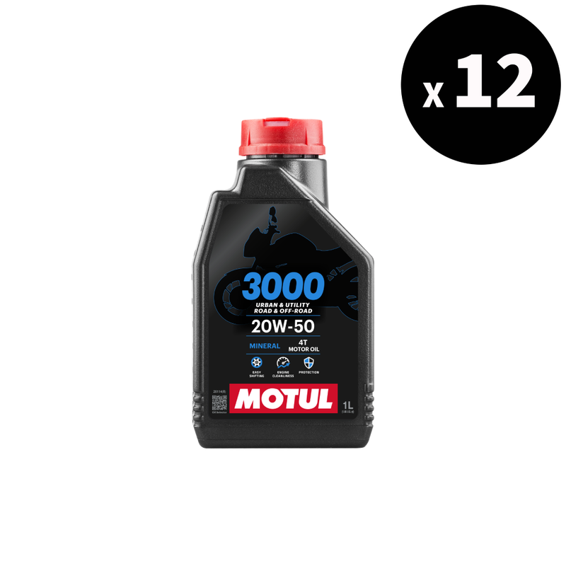 3000 4T Motorolie 20W50 1L 12-Pack [Motul]