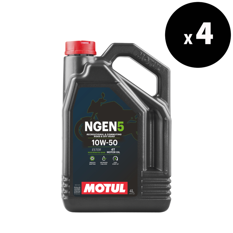 NGEN 5 4T Motorolie 10W-50, 4L Four-Pack [Motul]