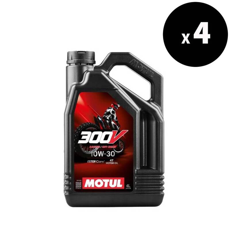 Motorolie 10W30 4T til off road racing 4L - Motul 300V