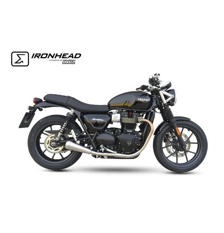 Triumph Street Twin [IXIL] - Slip On Ironhead konisk lyddæmper (højre + venstre)