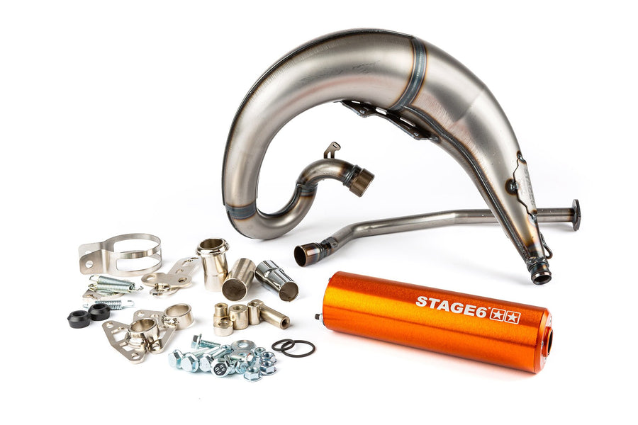 Aprilia RX Enduro 50 2T D50B0 [2007–] - Udstødning Streetrace CNC orange