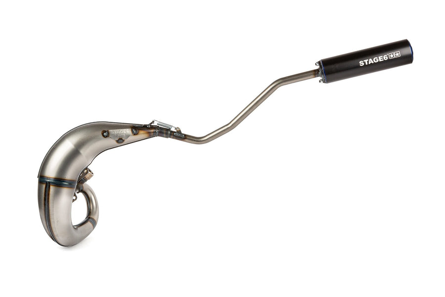Beta RR SM 50 2T - Auspuff Streetrace High Mount links blau schwarz