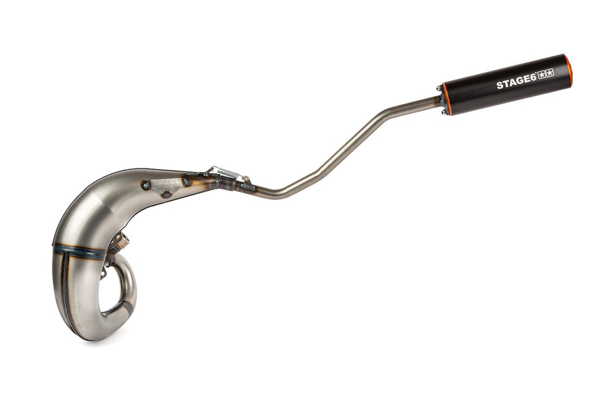 Beta RR SM 50 2T - Auspuff Streetrace High Mount links orange schwarz