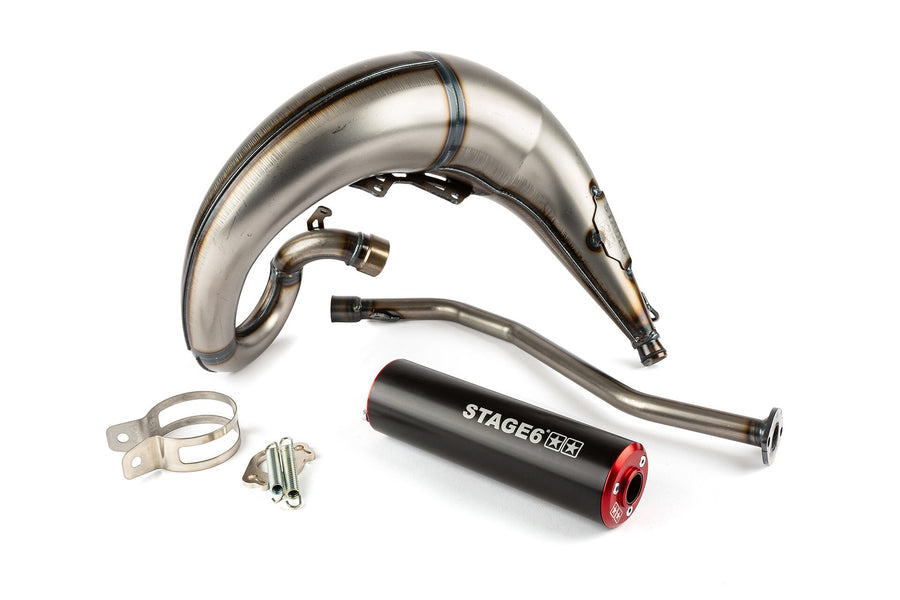 Beta RR SM 50 2T - Auspuff Streetrace High Mount links rot schwarz