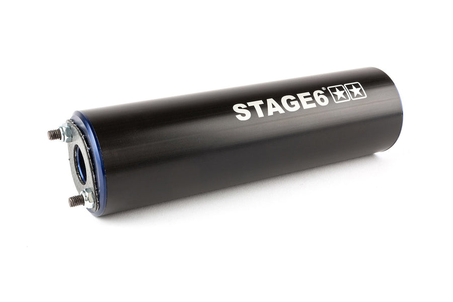 Beta RR SM 50 2T - Auspuff Streetrace High Mount links blau schwarz