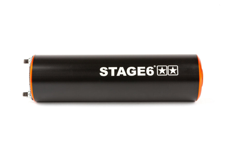 Beta RR SM 50 2T - Auspuff Streetrace High Mount links orange schwarz