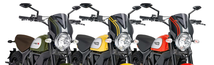 DUCATI SCRAMBLER DESERT SLED [2025] – RetroVision forrudevisir – stærk