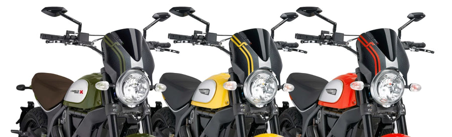 DUCATI SCRAMBLER DESERT SLED [2025] – RetroVision forrudevisir – stærk