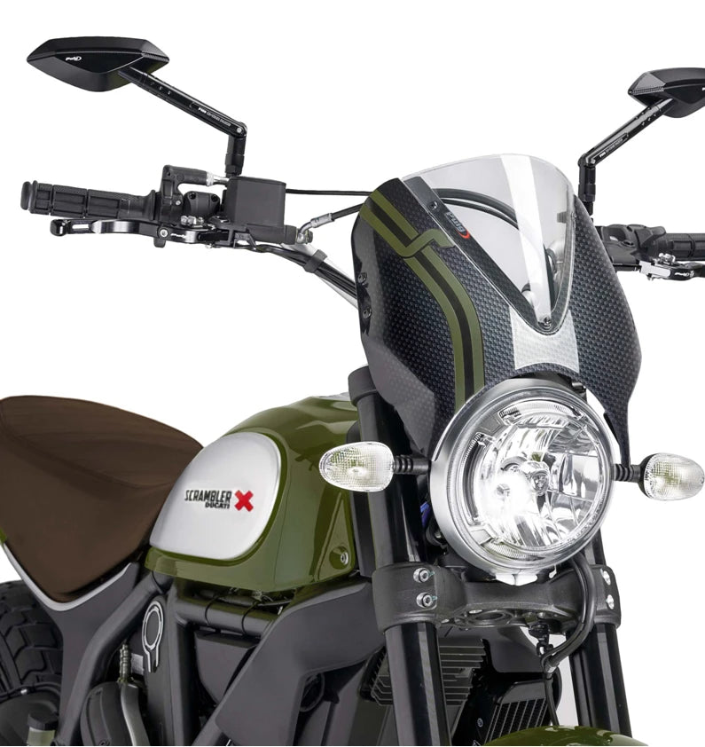 DUCATI SCRAMBLER DESERT SLED [2025] – RetroVision forrudevisir – stærk