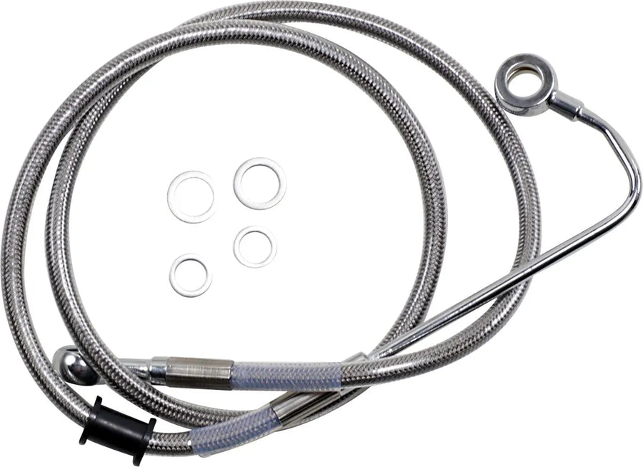 harley davidson flstc [DRAG SPECIALTIES] - Forlænget bremseslange i rustfrit stål